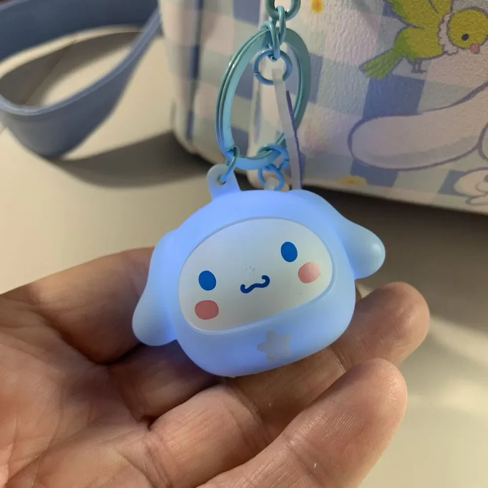 Loungefly Mini Backpack Sanrio Cinnamoroll Daisy Gingham Light Up Keychain READ